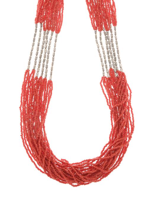 red metal long necklace - 16829904 -  Standard Image - 0