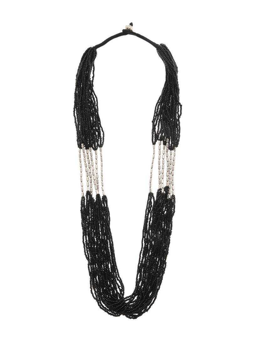 black metal long necklace - 16829905 -  Standard Image - 1