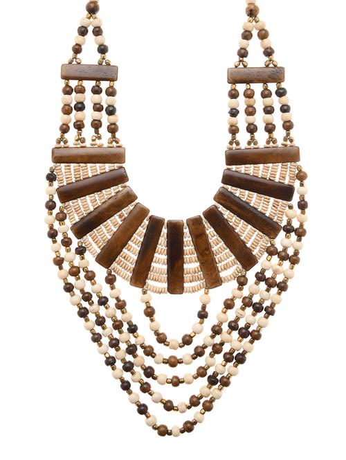 multi colored metal long necklace - 16829908 - Standard Image - 0