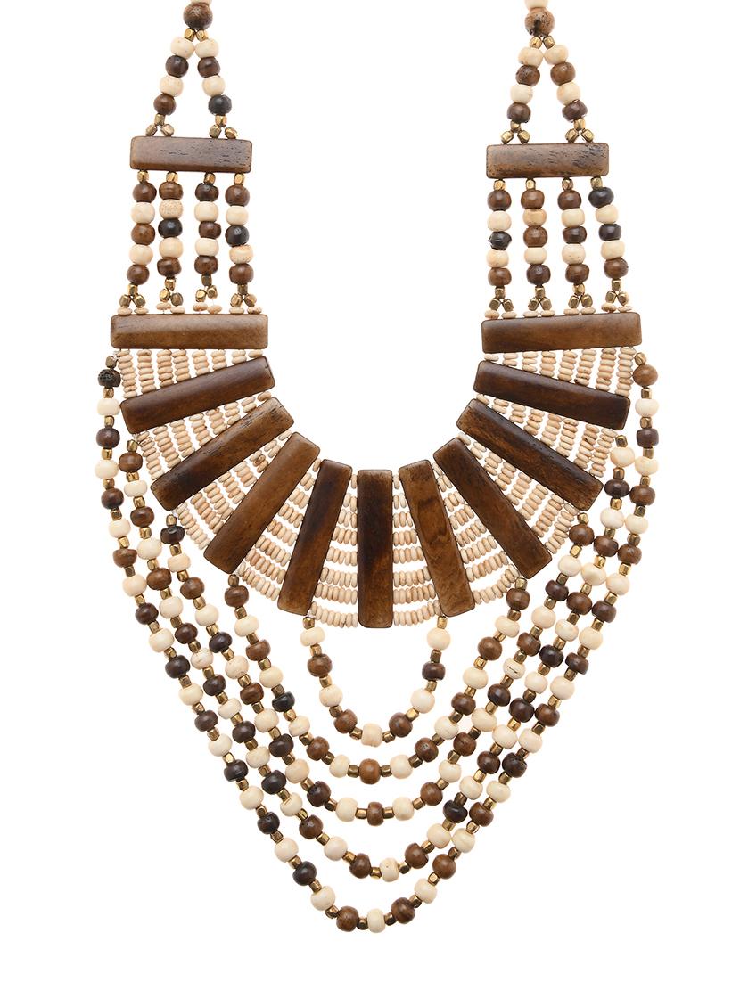 multi colored metal long necklace - 16829908 - Zoom Image - 0