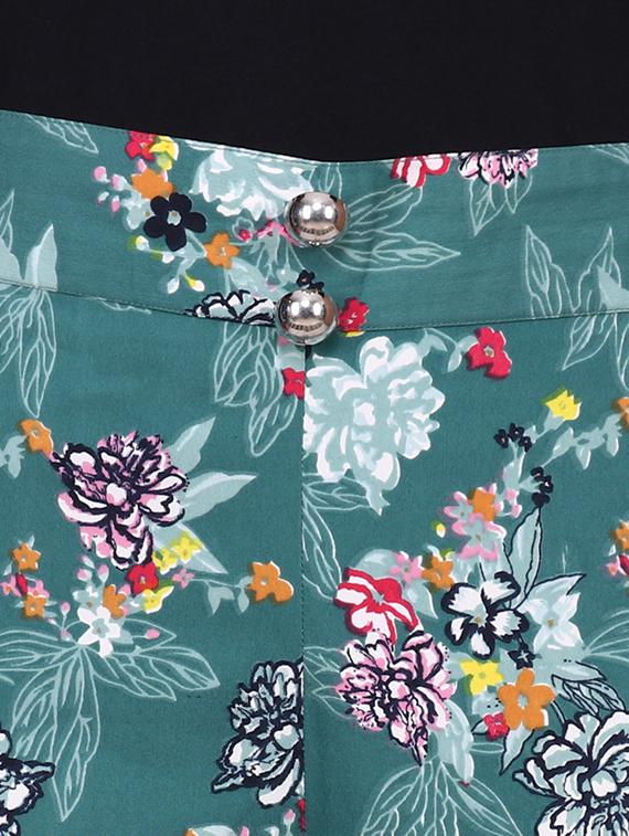 high rise floral palazzo - 16830873 - Standard Image - 4