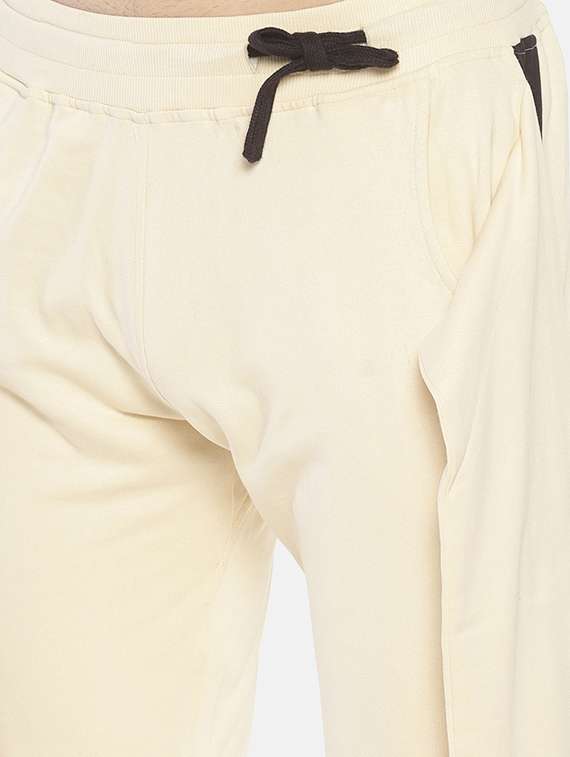 beige side taped joggers - 16830915 -  Standard Image - 4