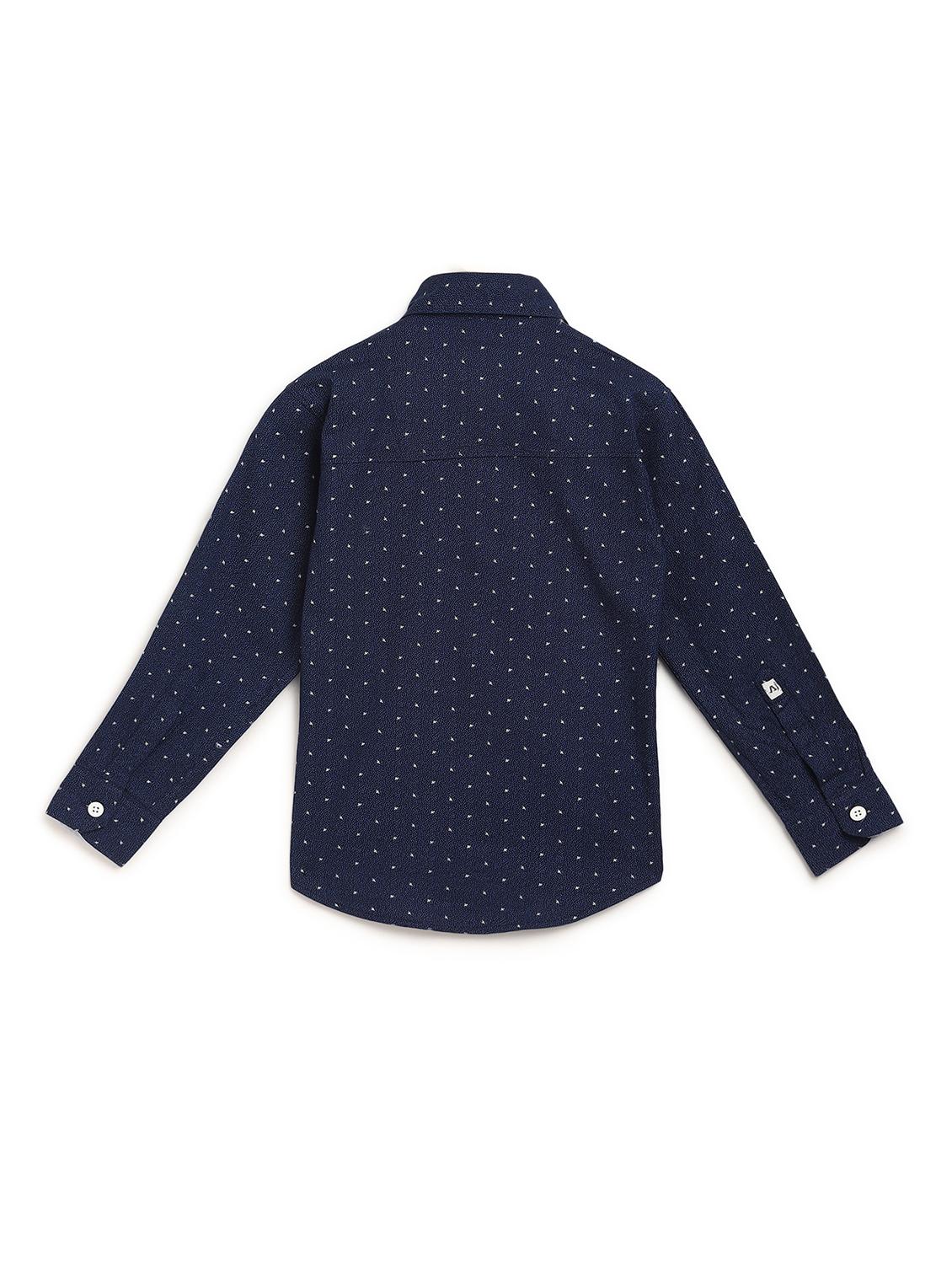 dark blue cotton shirt - 16830968 - Standard Image - 1
