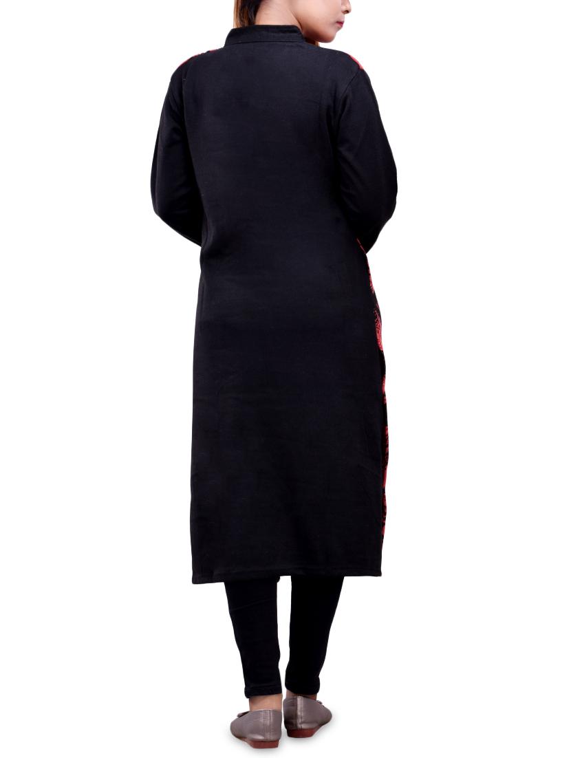 printed woolen kurta - 16831627 - Standard Image - 1