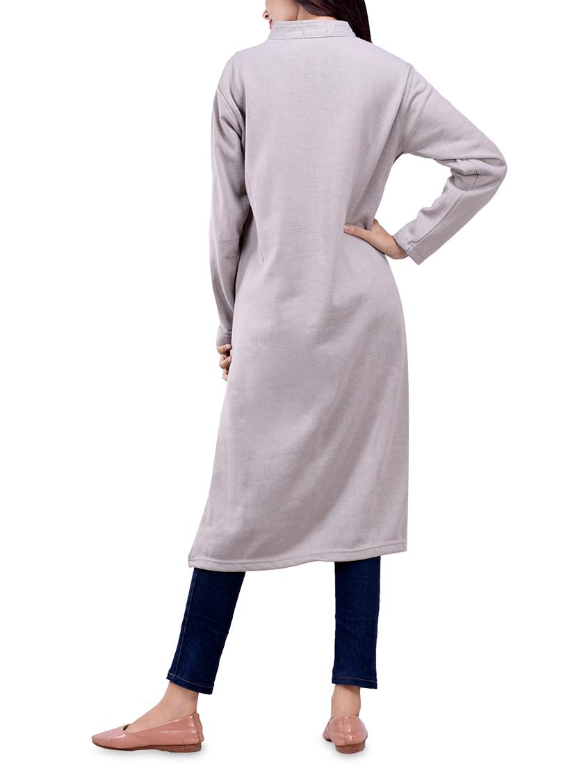 printed woolen kurta - 16831641 -  Standard Image - 1