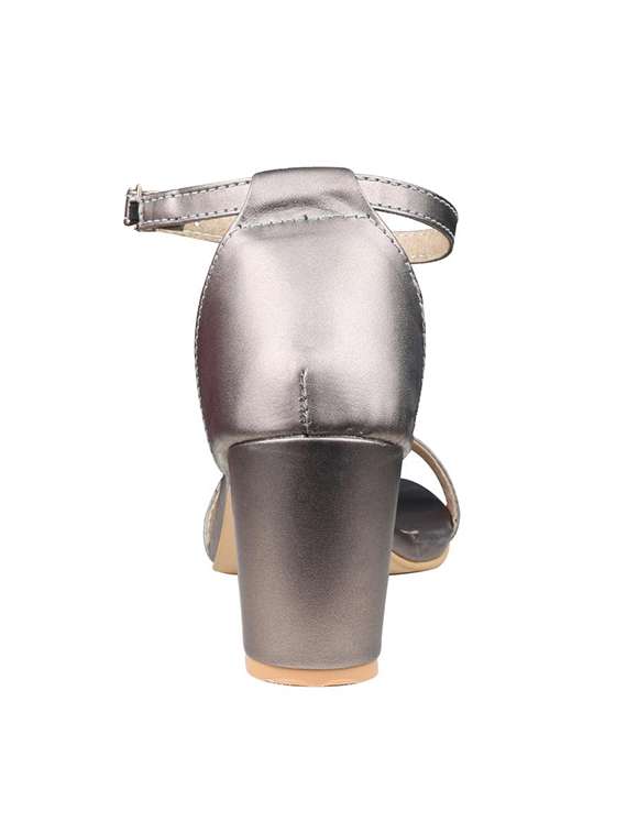 silver closed back sandals - 16832000 -  Standard Image - 1