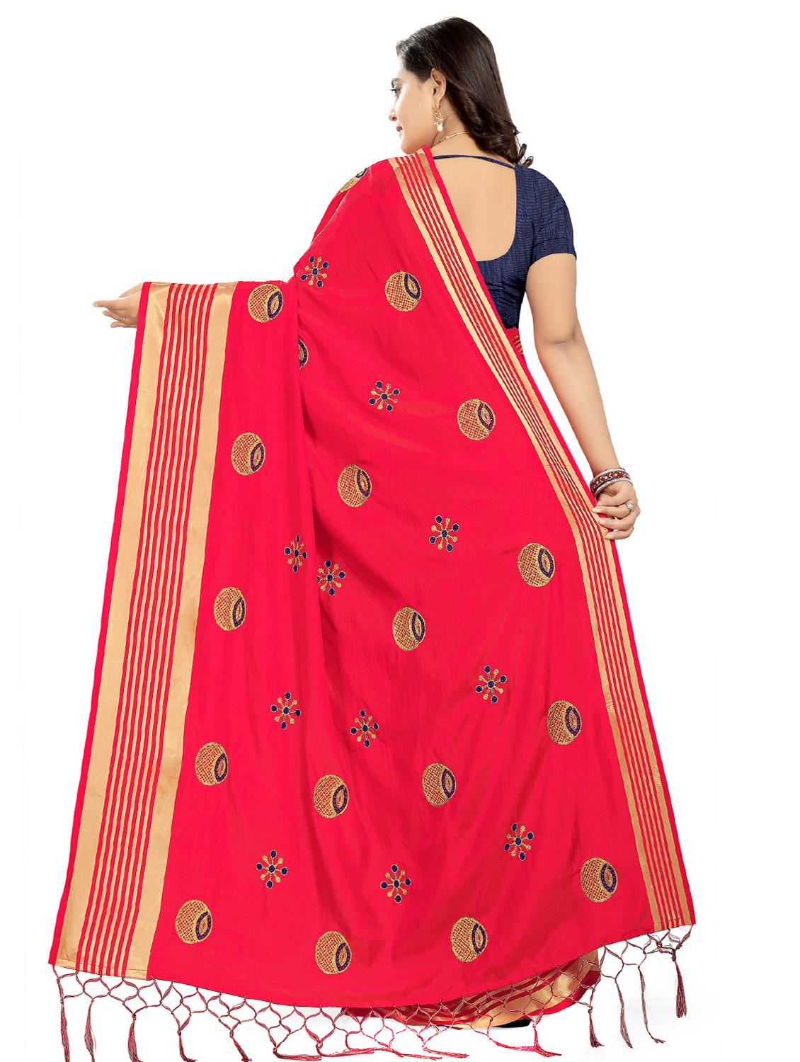conversational embroidered saree with blouse - 16832311 - Standard Image - 1