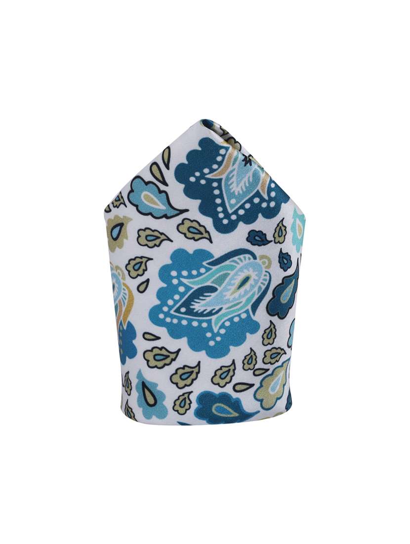 blue polyester pocketsquare