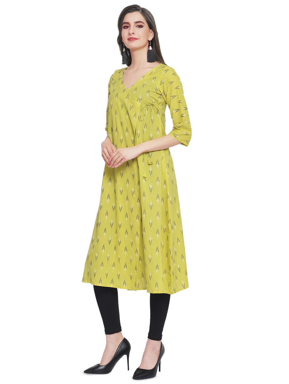 women's angrakha kurta - 16832971 - Standard Image - 1