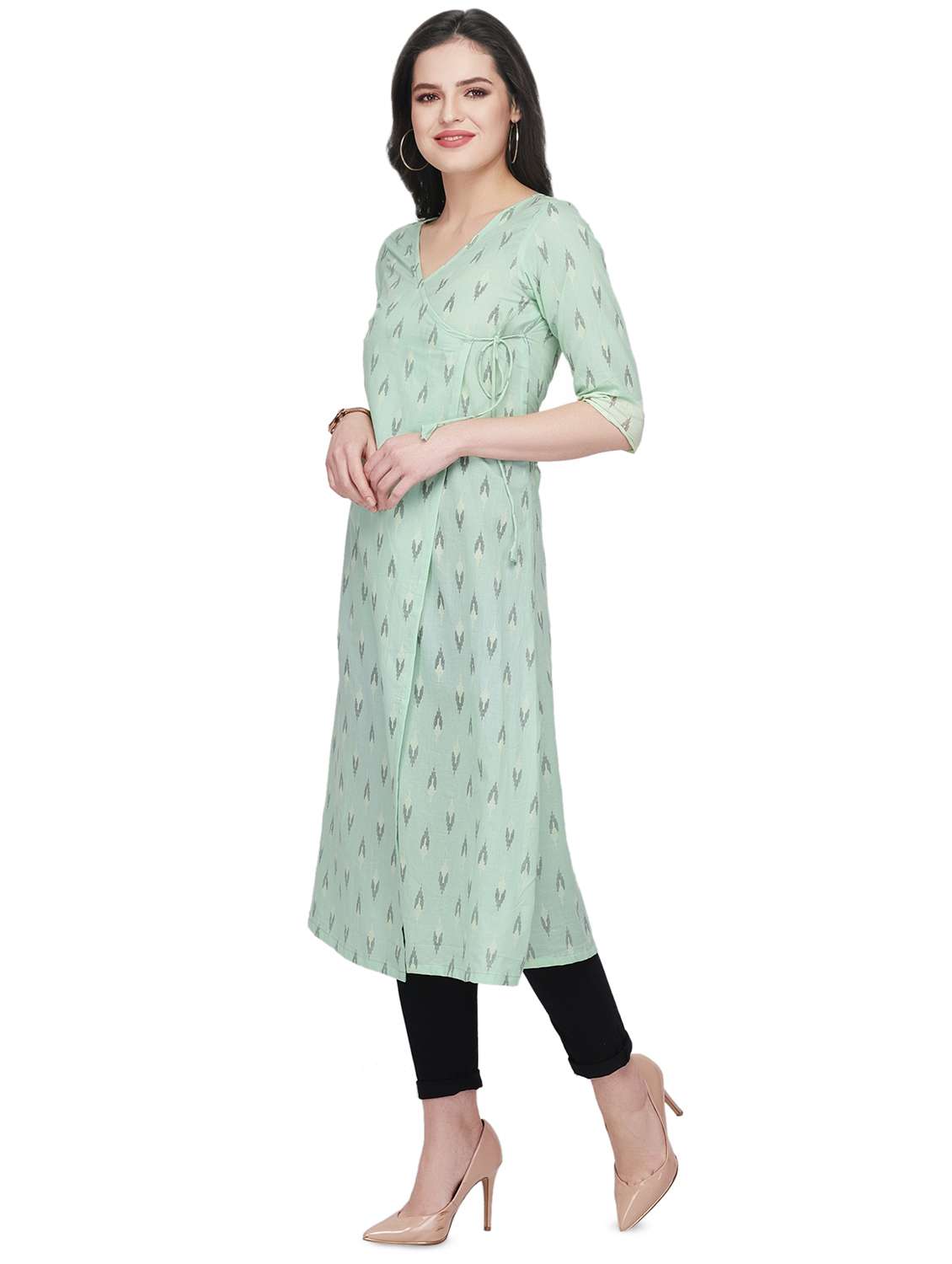women's angrakha kurta - 16832973 -  Standard Image - 1