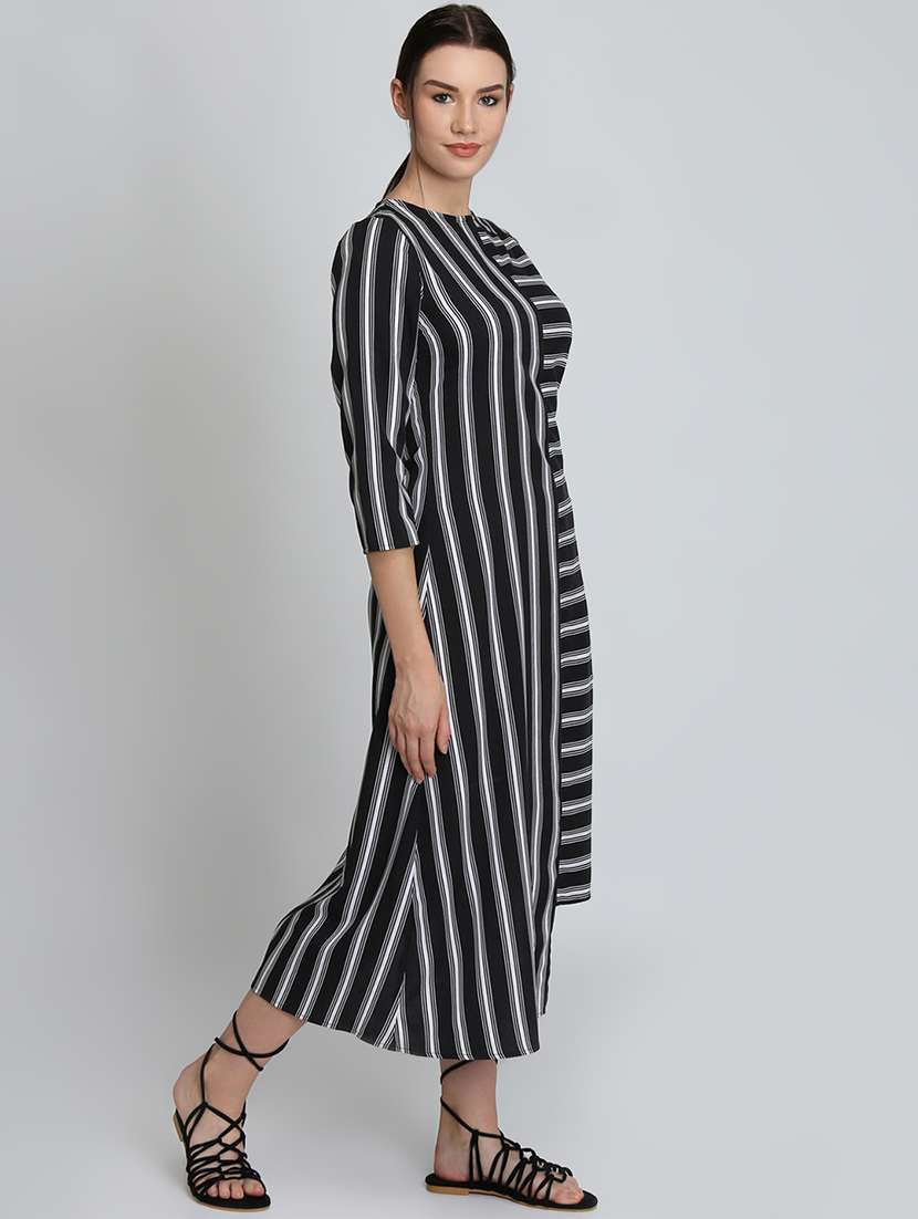 women's asymmetric striped dress - 16833110 -  Standard Image - 1