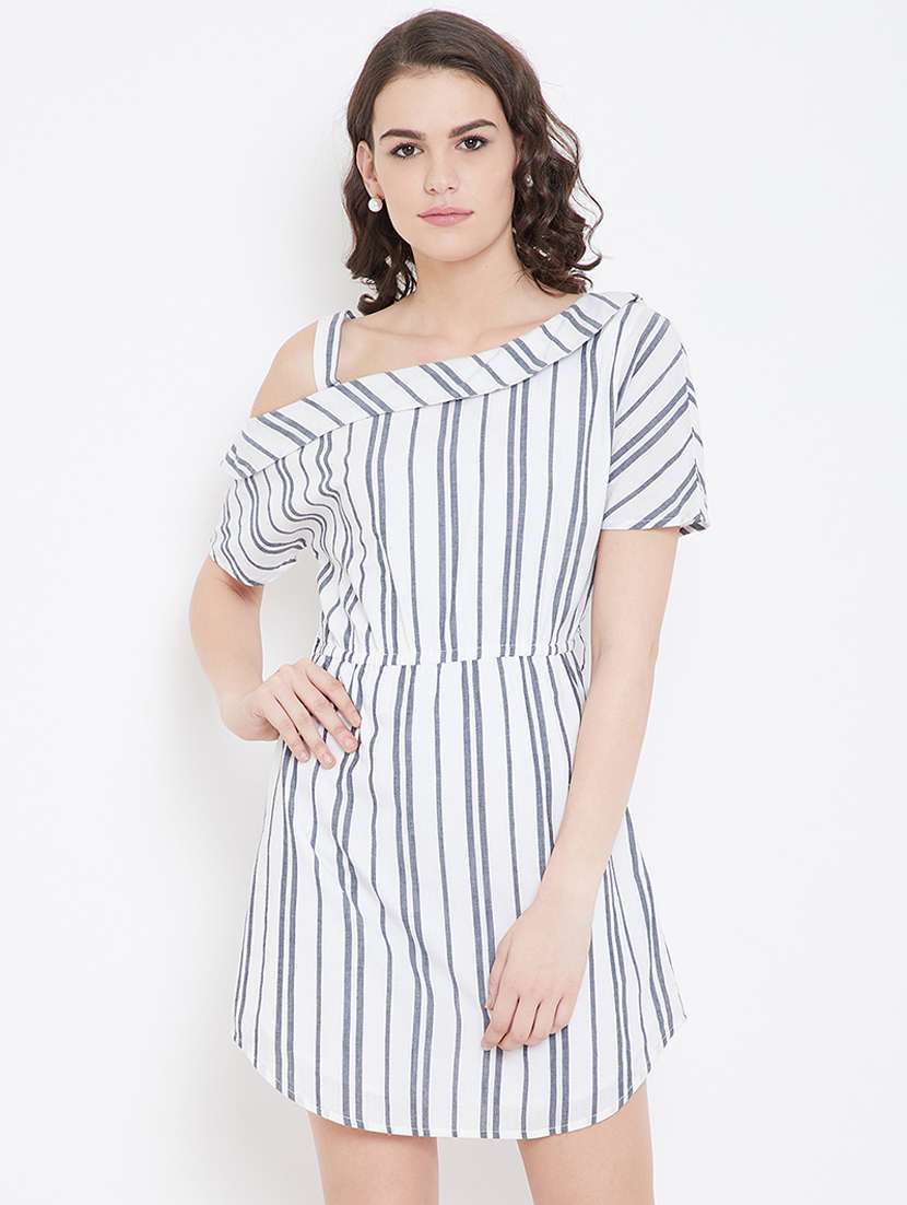 women's sheath striped dress