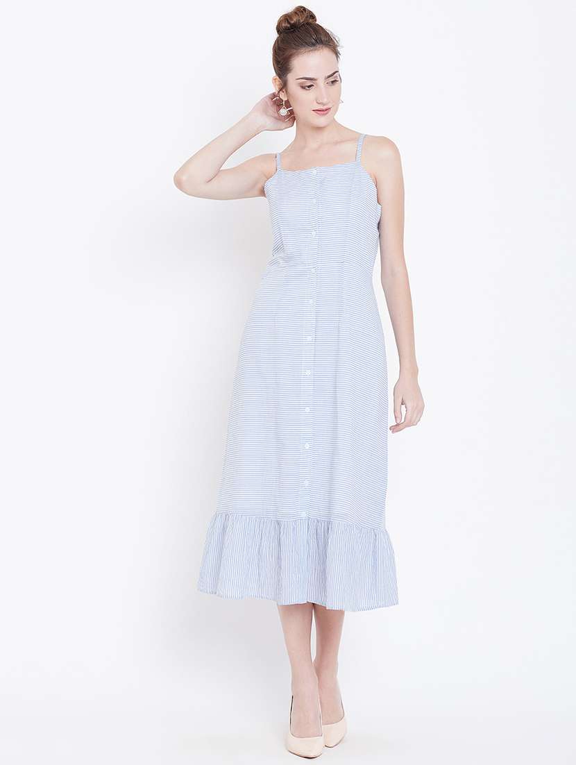 women's tiered dress striped dress