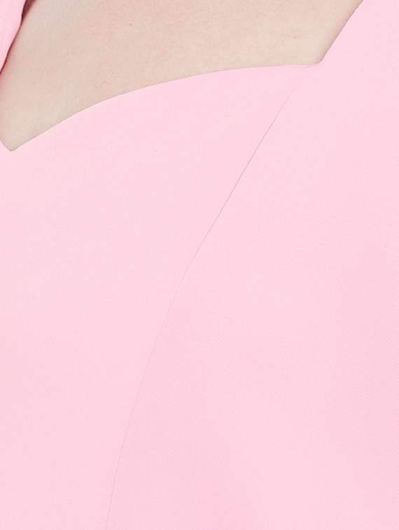 women's fit & flare solid dress - 16833150 -  Standard Image - 4