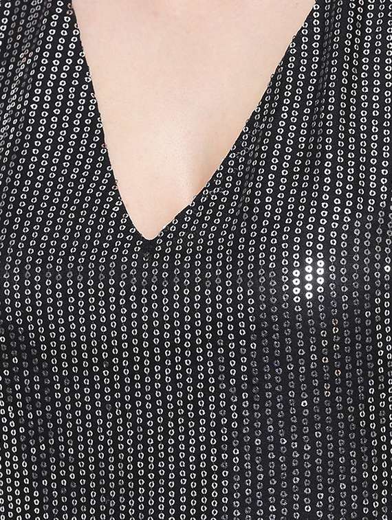 women's straight v neck top - 16833164 -  Standard Image - 4