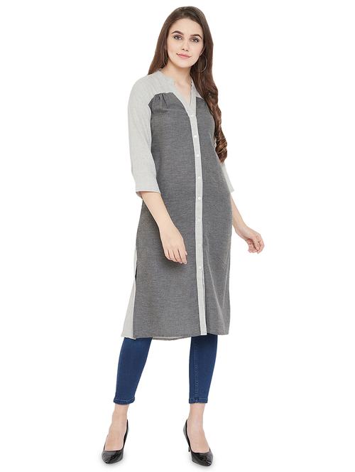 women's straight kurta - 16833199 - Standard Image - 0