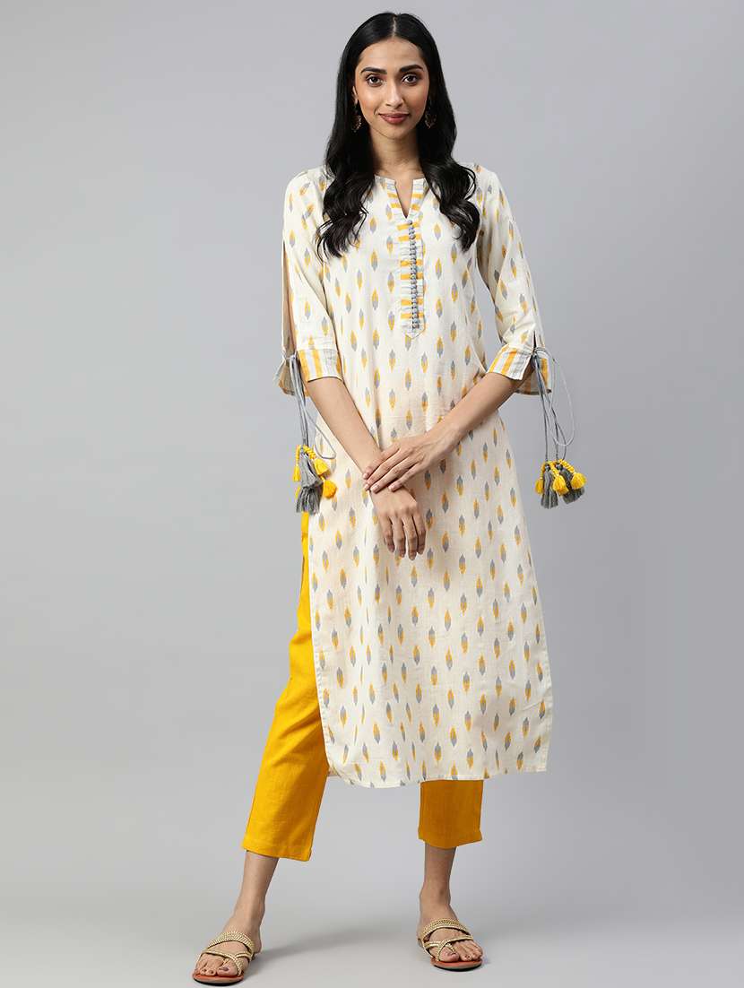 ikat kurta pant set