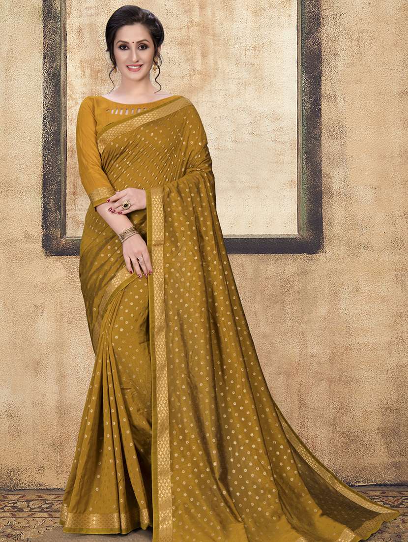 self design saree with blouse