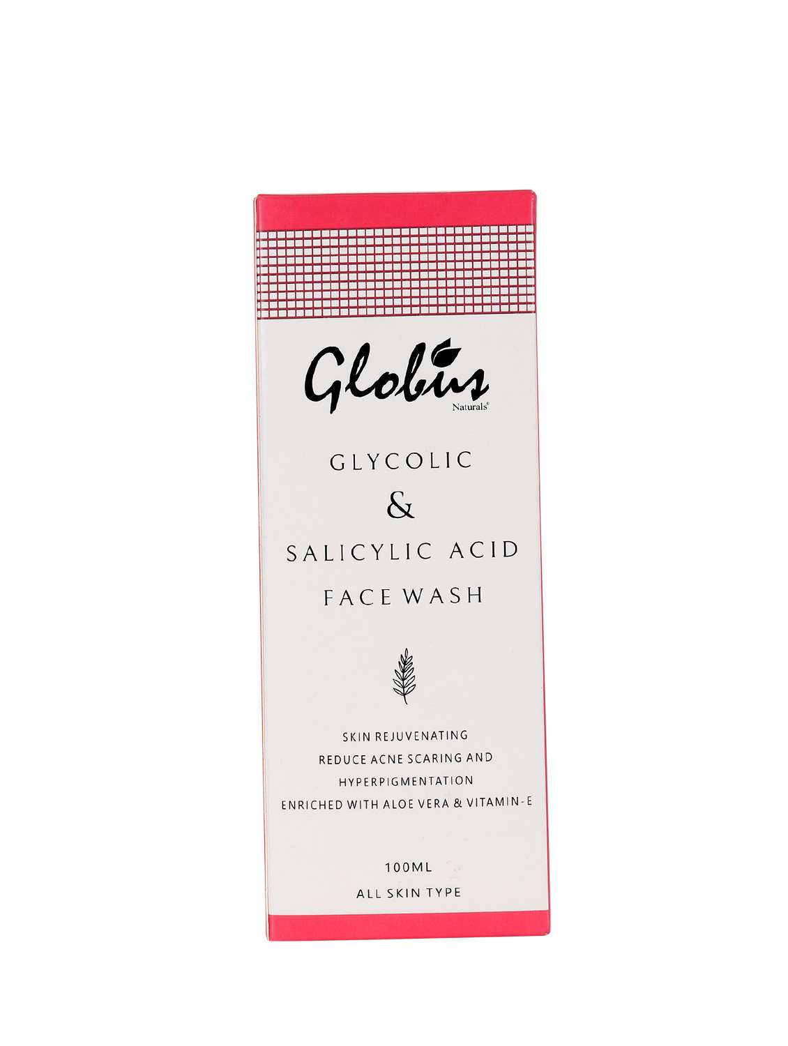 globus naturals pimple clear glycolic & salicylic acid face wash (100ml) - 16839285 -  Standard Image - 1