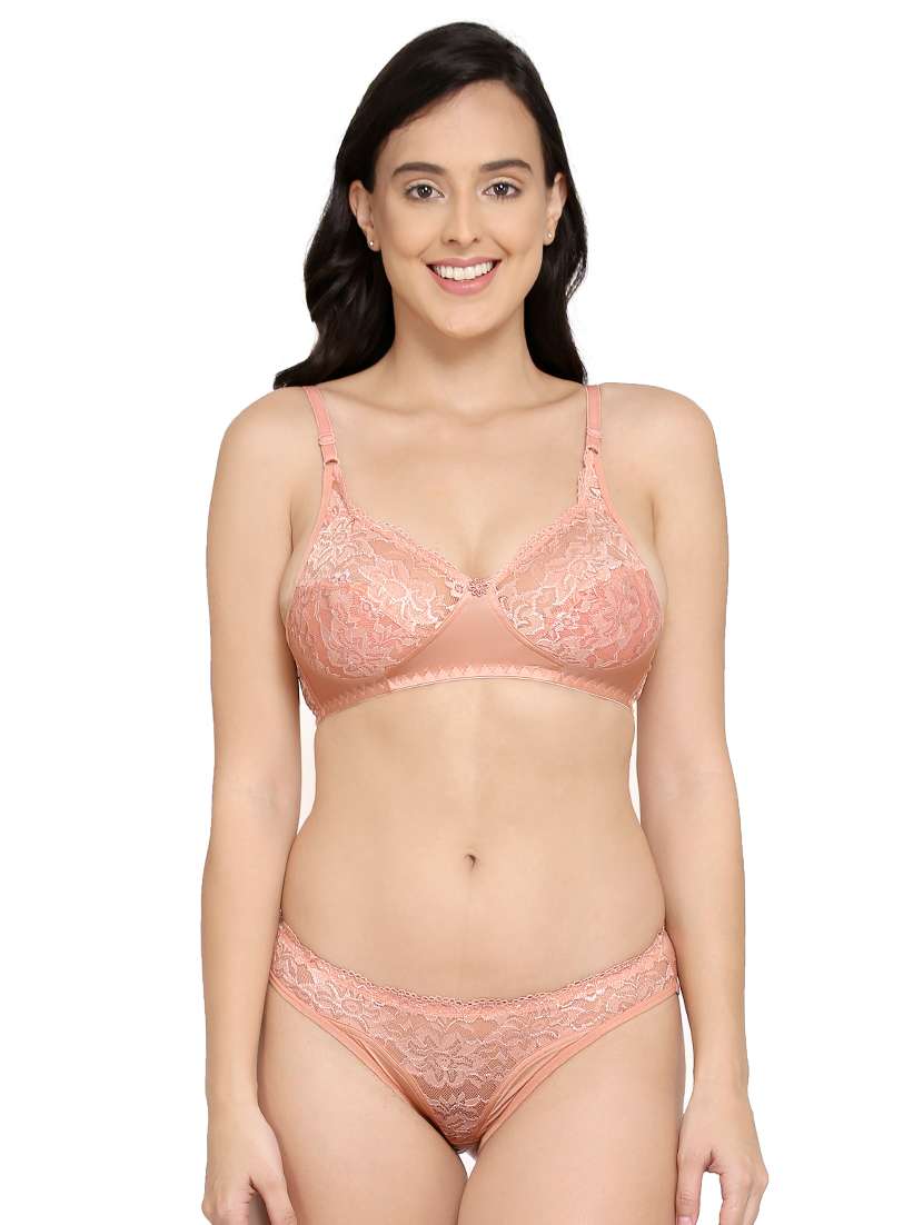 set of 2 laced bra and panty set - 16840098 -  Standard Image - 1