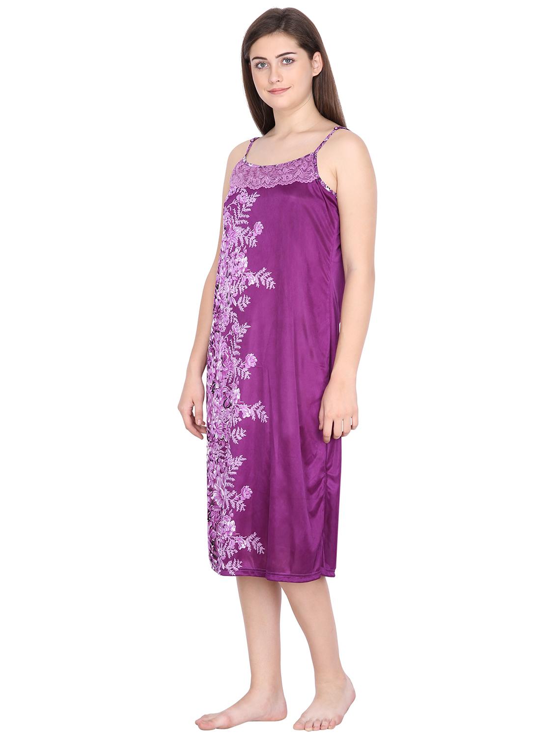 cami neck floral nighty - 16840108 - Standard Image - 1
