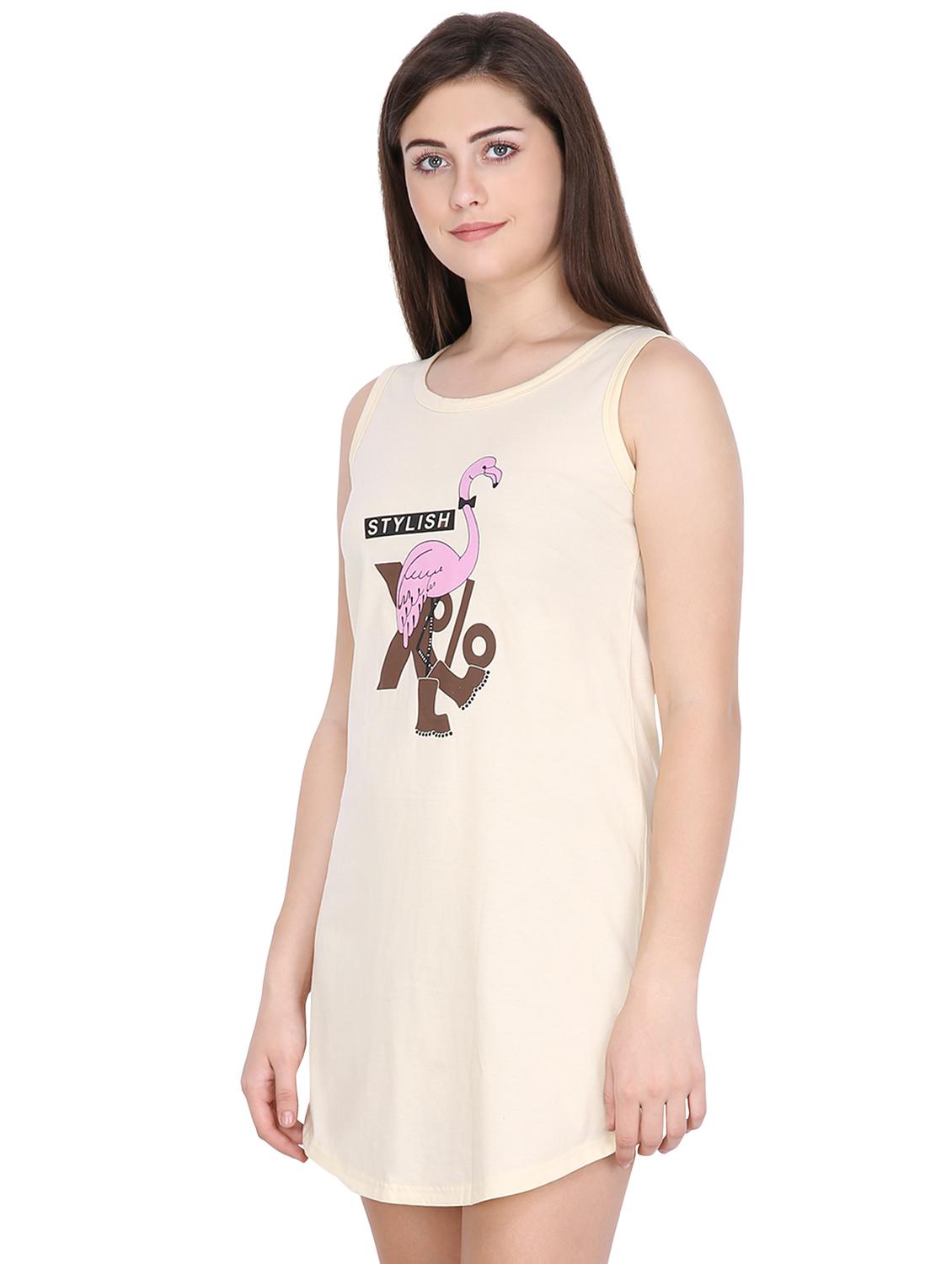 round neck printed sleepshirt  - 16840122 -  Standard Image - 1
