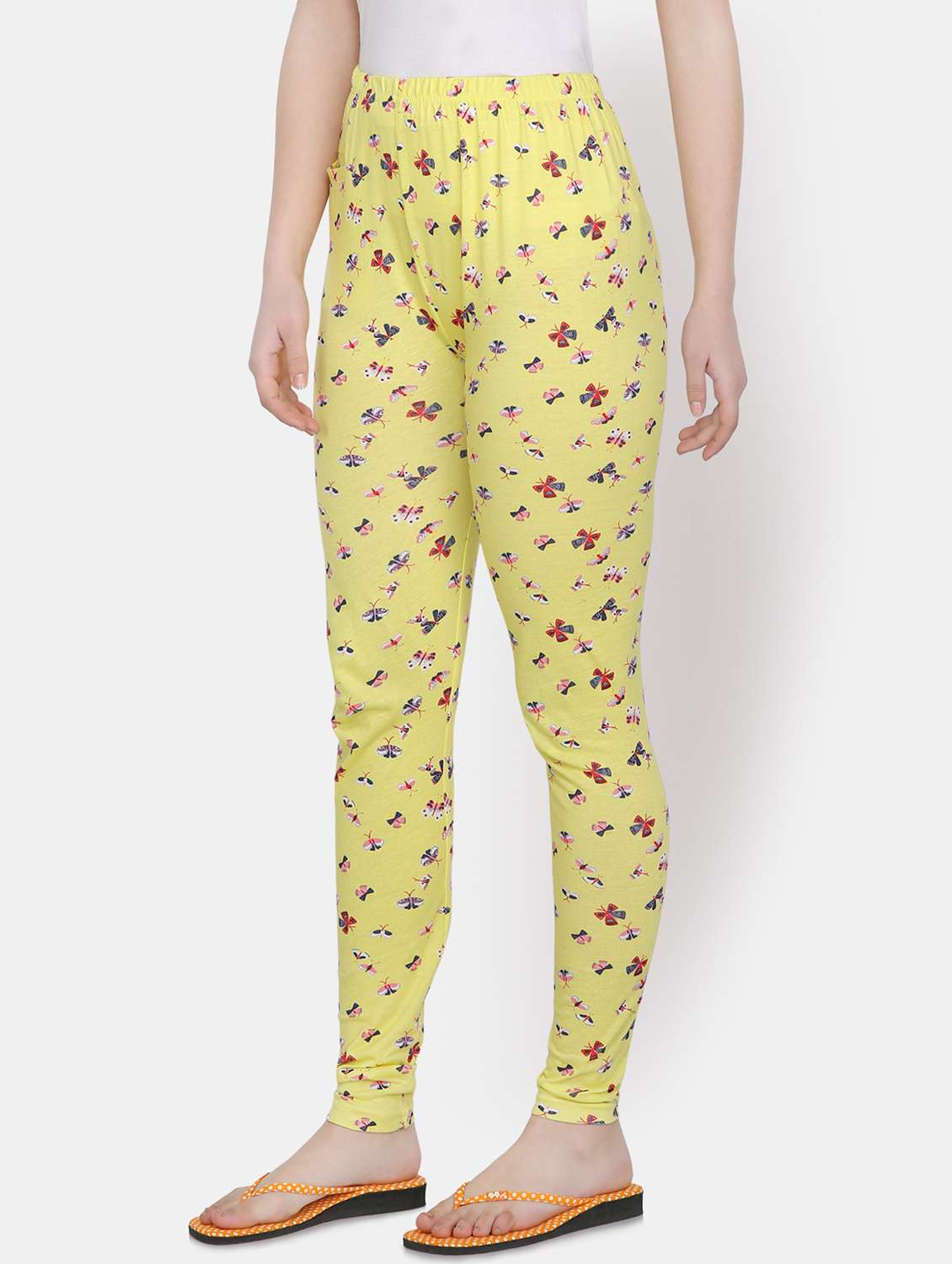 yellow cotton leggings - 16844266 - Standard Image - 1