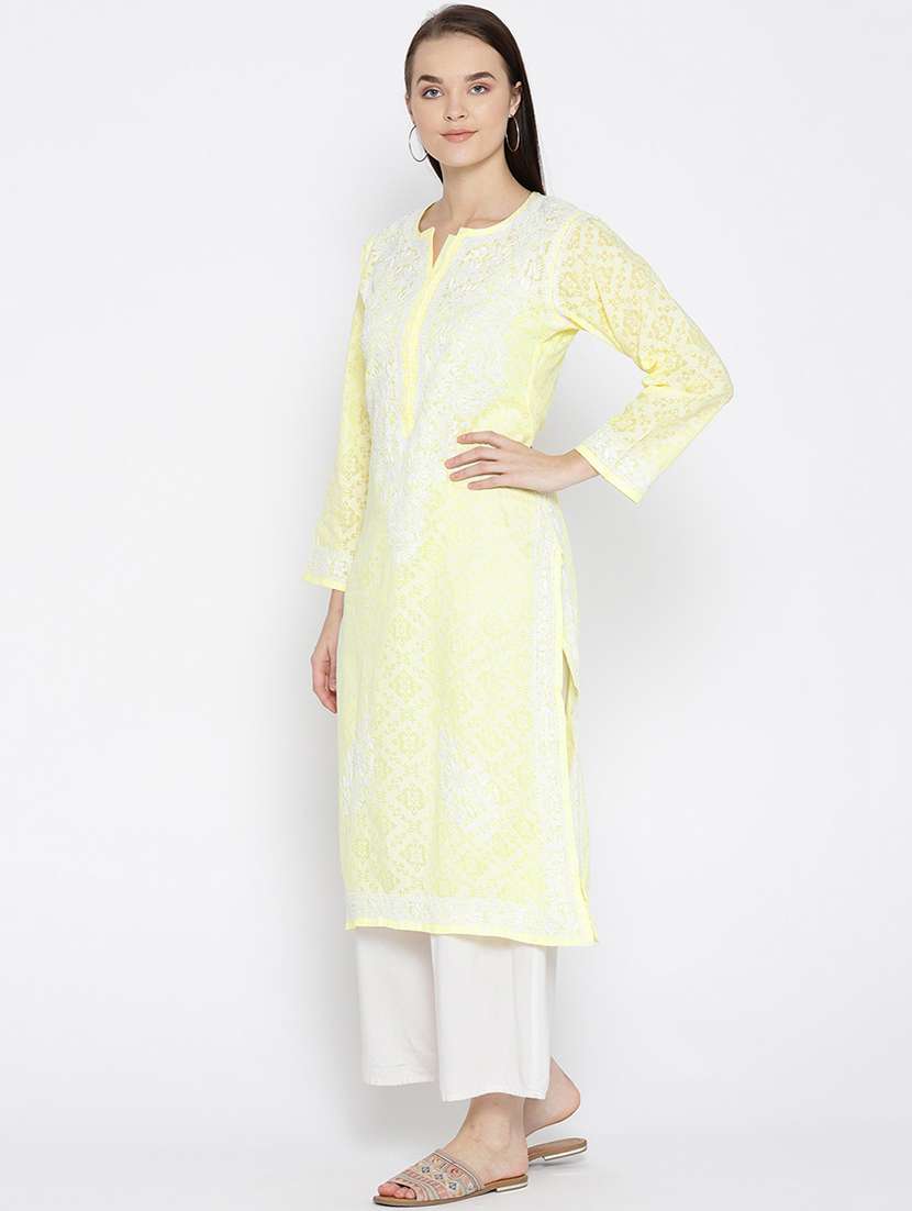 women's straight kurta - 16845030 -  Standard Image - 1