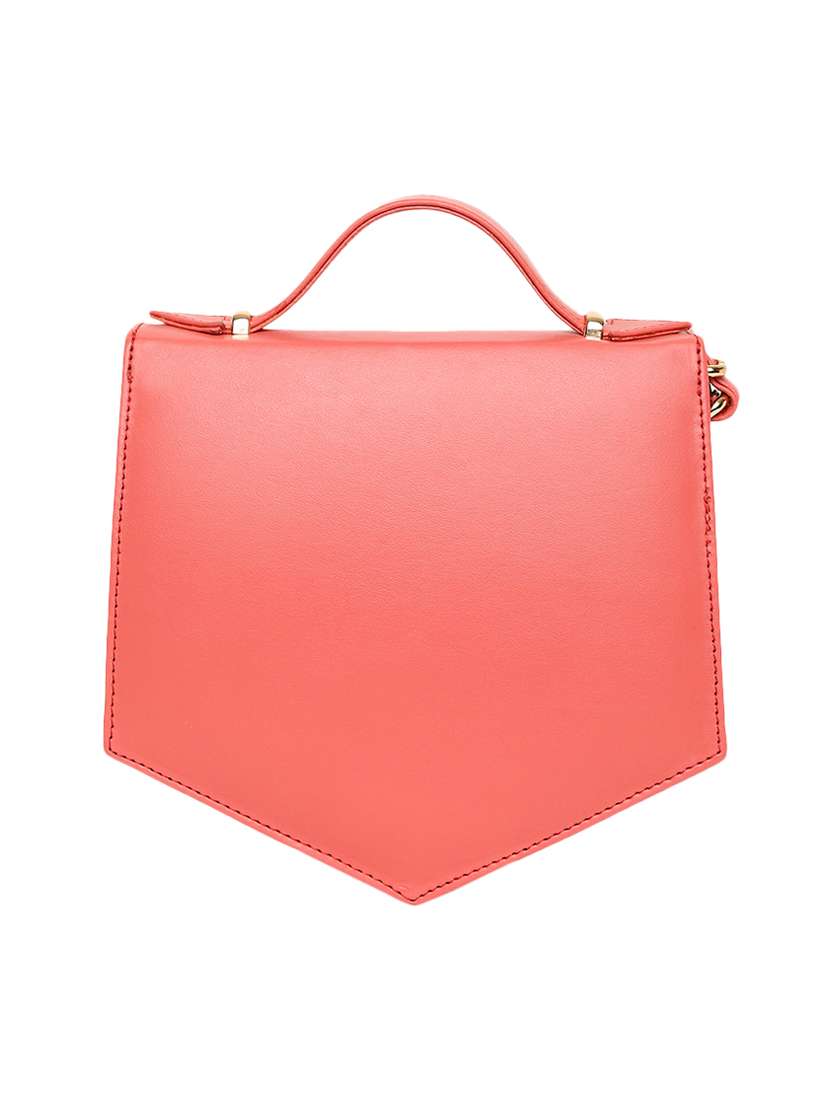 pink leatherette regular sling bag - 16845063 -  Standard Image - 1
