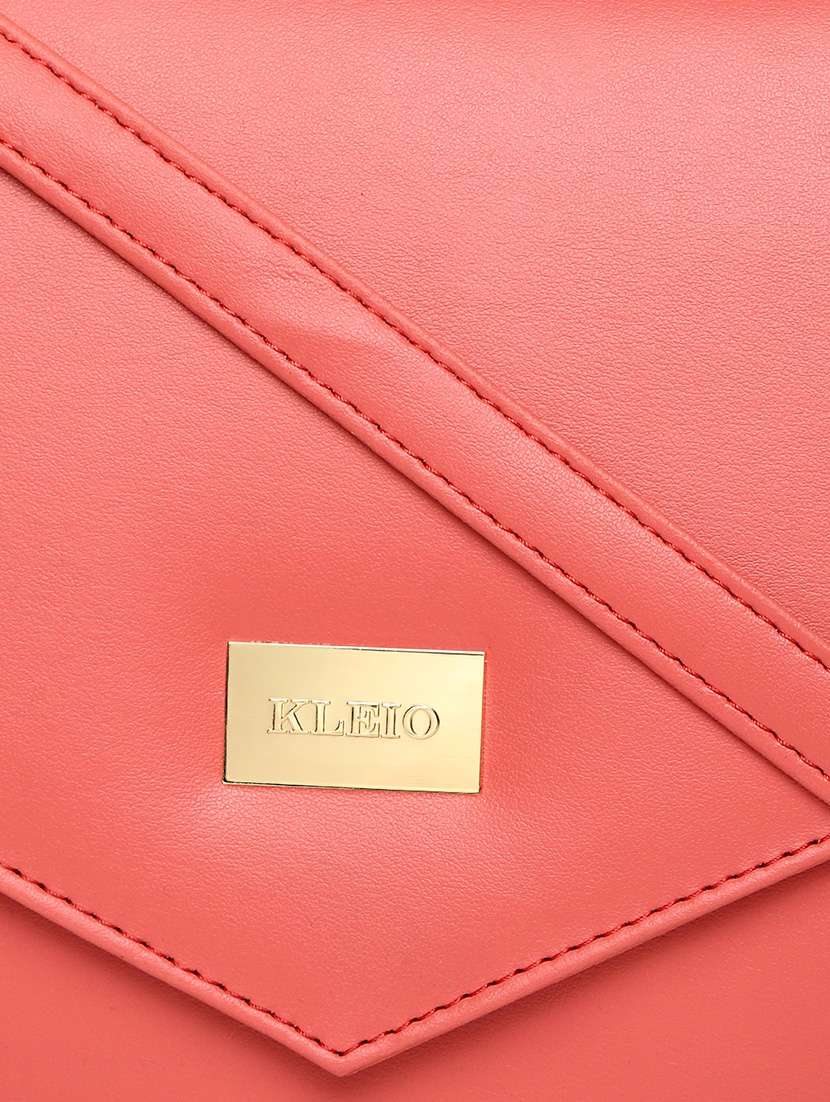 pink leatherette regular sling bag - 16845063 -  Standard Image - 4