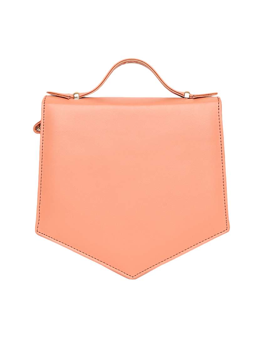 pink leatherette regular sling bag - 16845069 -  Standard Image - 1