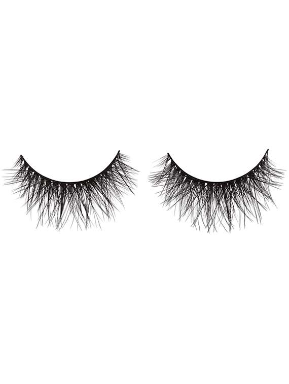 natural hair false mink fur 3d eyelashes with glue (1 pair of eyelashes + 1 glue) - 16845161 - Zoom Image - 0