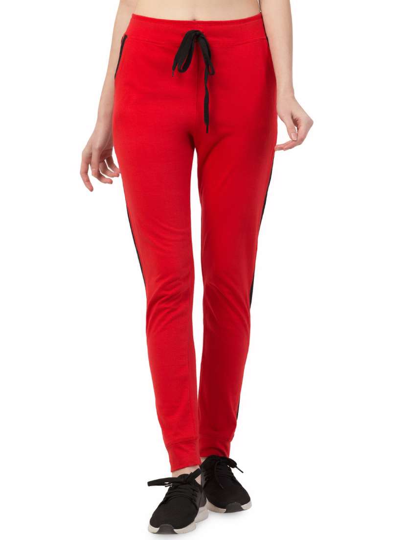 drawstring waist solid  track pant