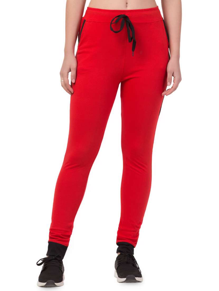 drawstring waist solid track pant 