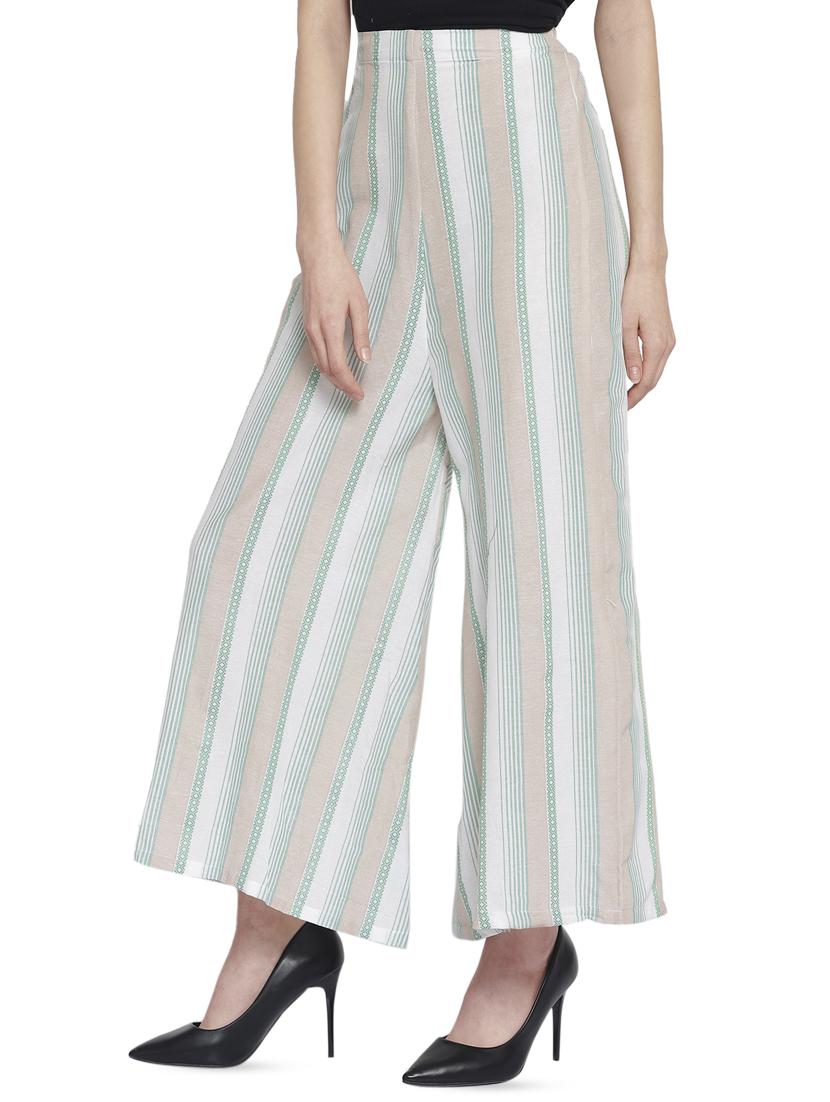 high rise striped palazzo  - 16847080 -  Standard Image - 1