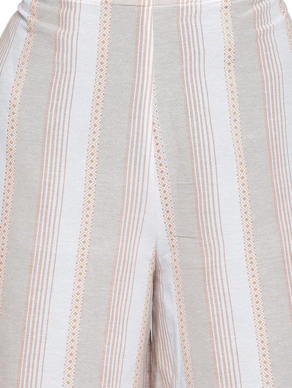 high rise striped palazzo - 16847081 - Standard Image - 4