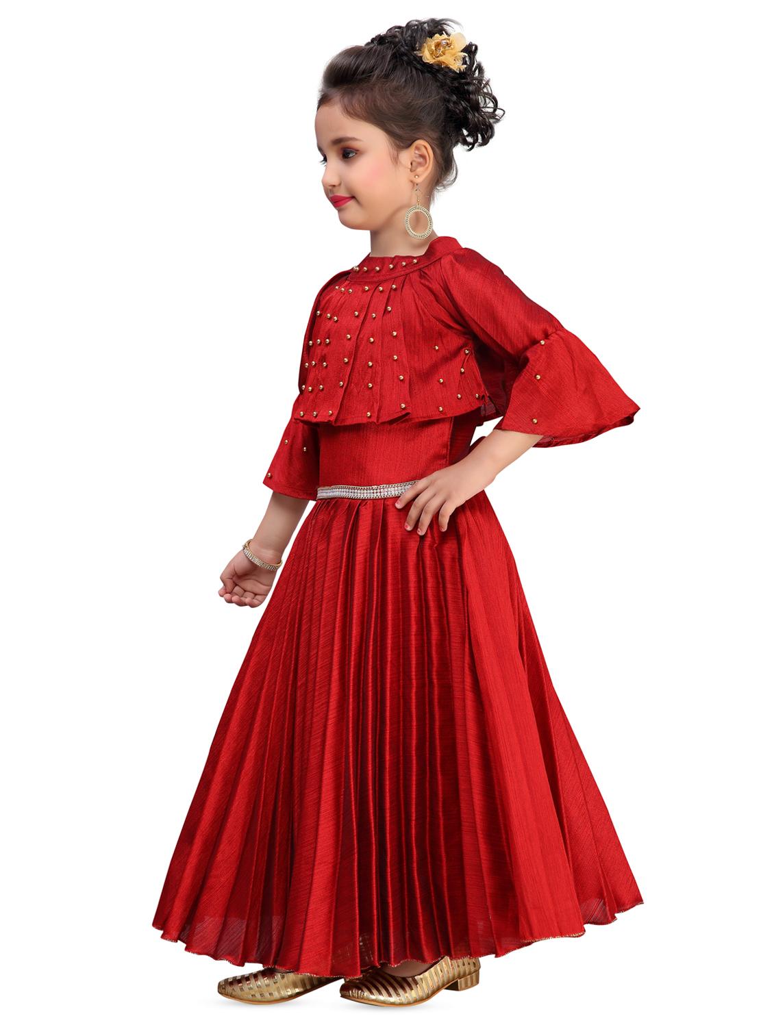 red satin party gown - 16847472 -  Standard Image - 1