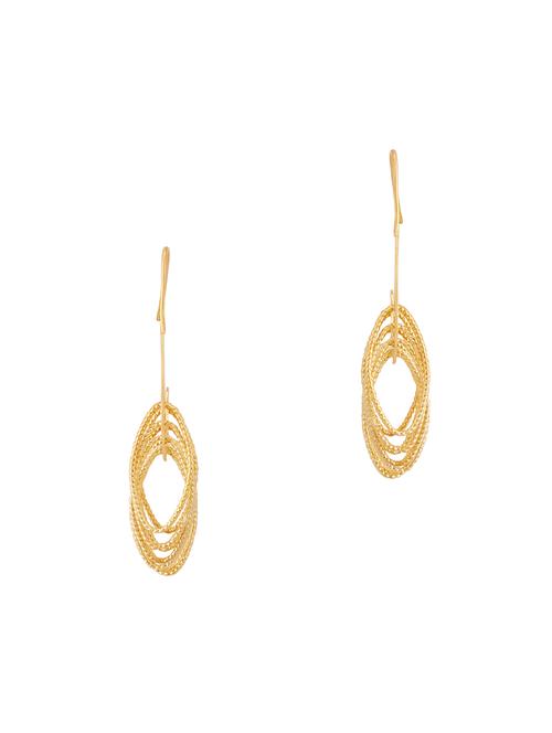 gold metal drop earring - 16848053 -  Standard Image - 0