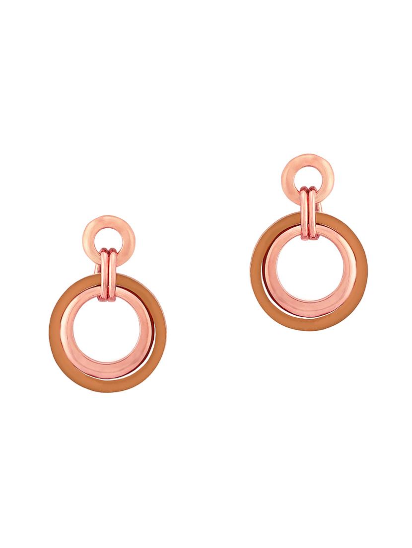 brown metal drop earring - 16848078 - Zoom Image - 0