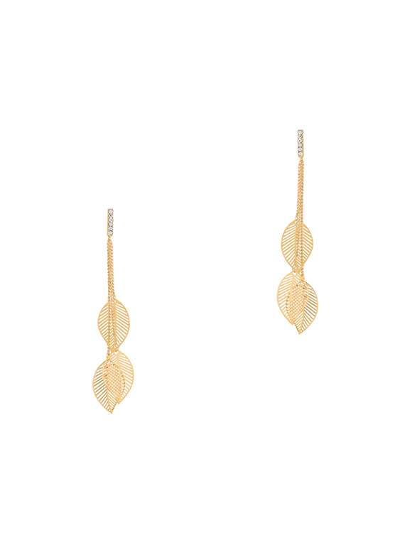 gold metal drop earring