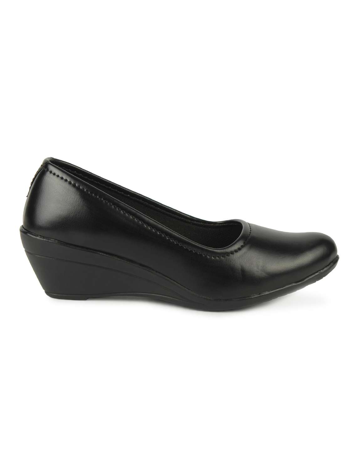 black slip on wedges - 16849060 -  Standard Image - 1