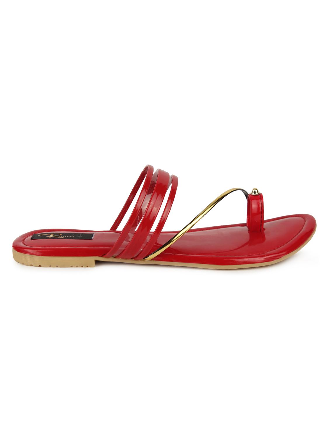 red one toe sandals - 16849065 - Standard Image - 1