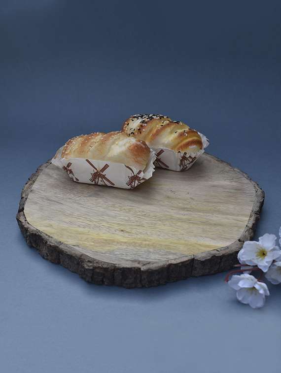  wooden round platter large