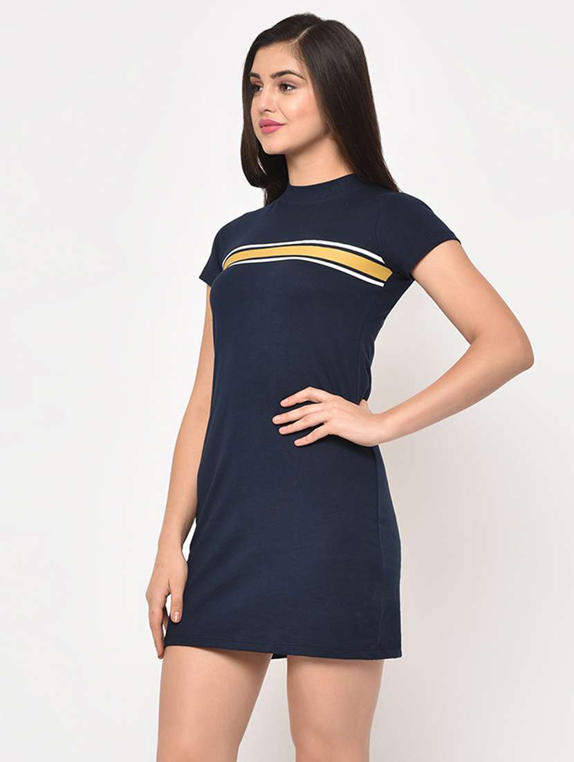 mock neck bodycon dress - 16854954 - Standard Image - 1