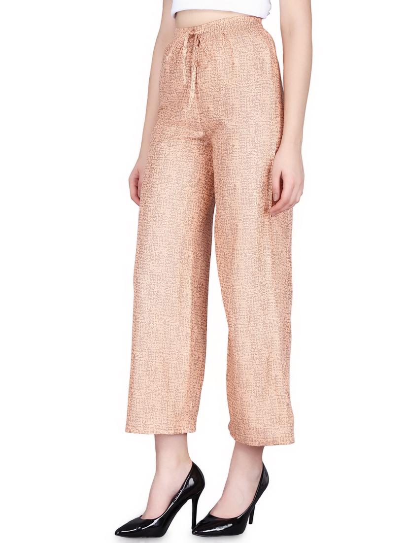 printed straight palazzo - 16860310 - Standard Image - 1