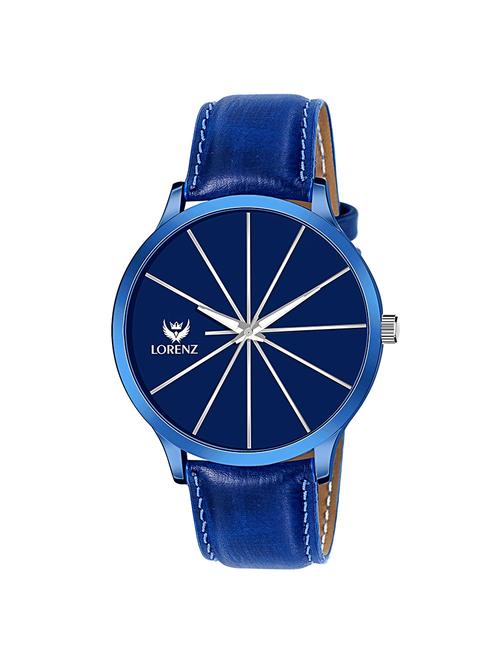 lorenz mens on trend luxury finish blue dial watch- mk-3022k - 16862830 - Standard Image - 0