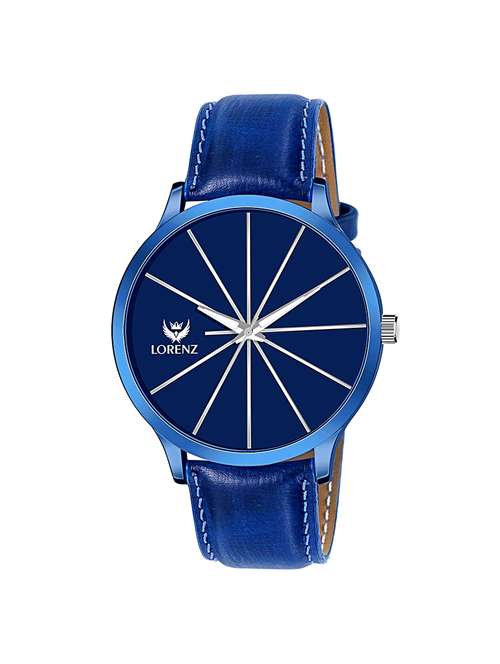 lorenz mens on trend luxury finish blue dial watch- mk-3022k