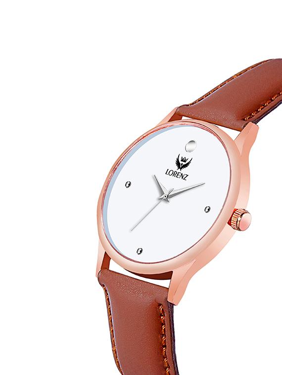 lorenz minimalists designs copper analog watch for men- mk-3026k - 16862834 - Standard Image - 1