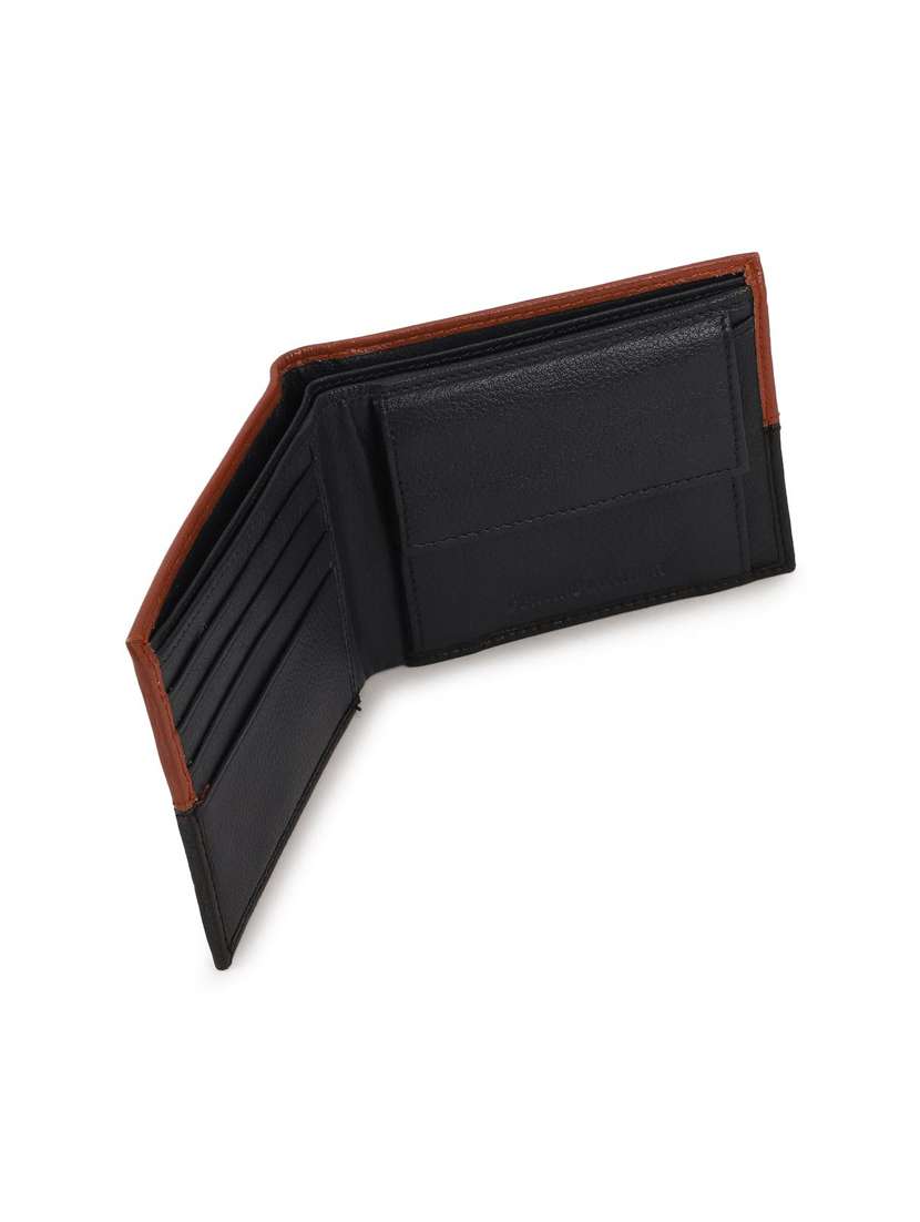 Black Leatherette Belt With Wallet