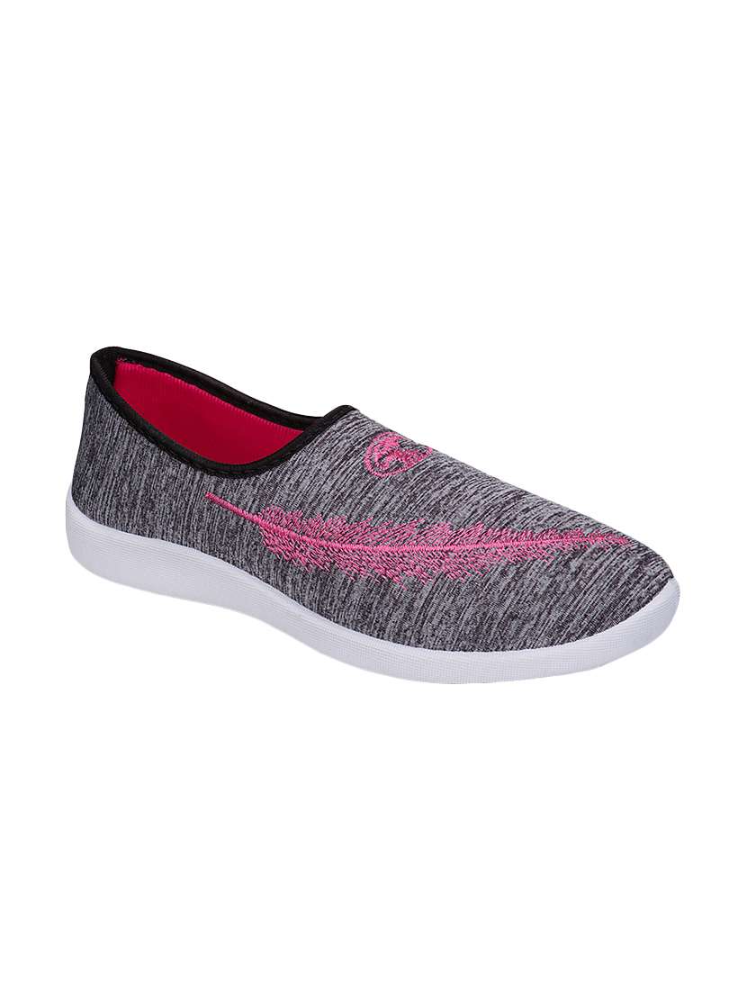 grey slip on casual shoes